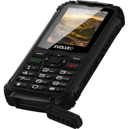 Evolveo - StrongPhone Q1, vattentät Dual SIM-telefon svart