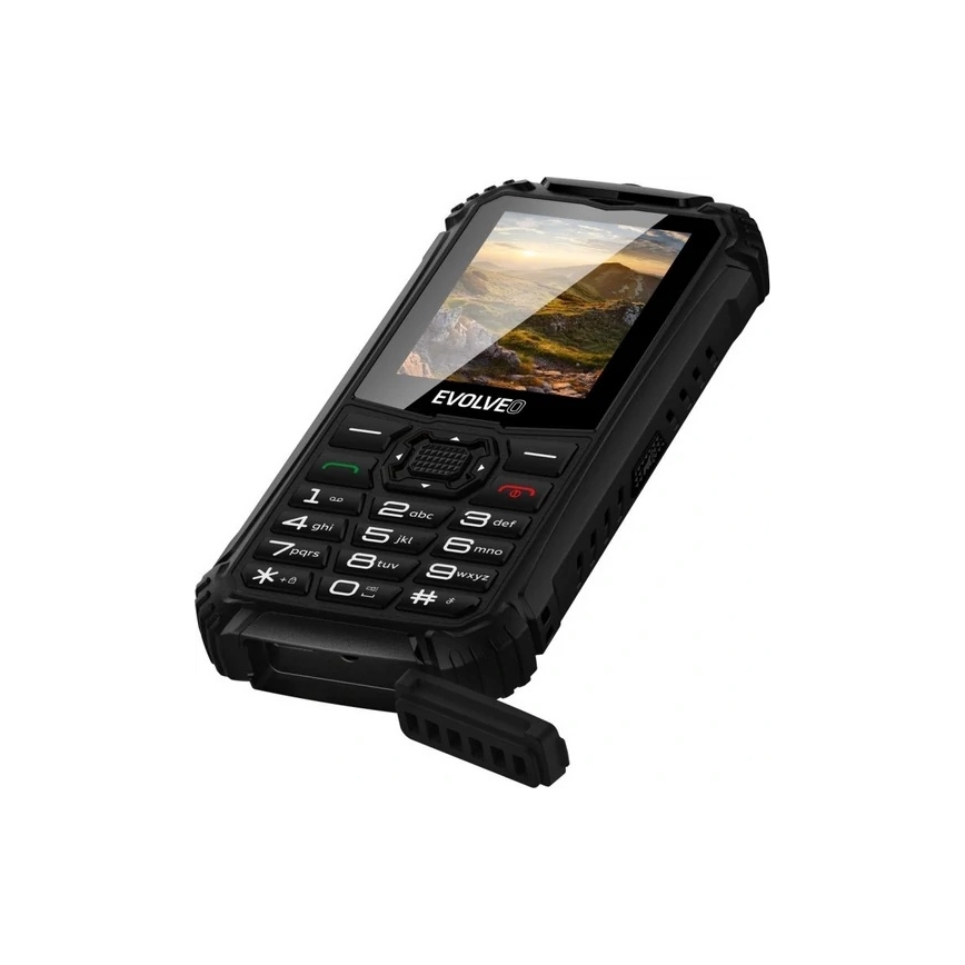 Evolveo - StrongPhone Q1, vattentät Dual SIM-telefon svart