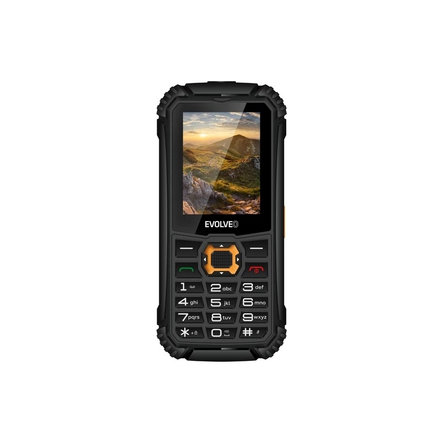 Evolveo - StrongPhone Q1 vattentät Dual SIM-telefon svart/orange