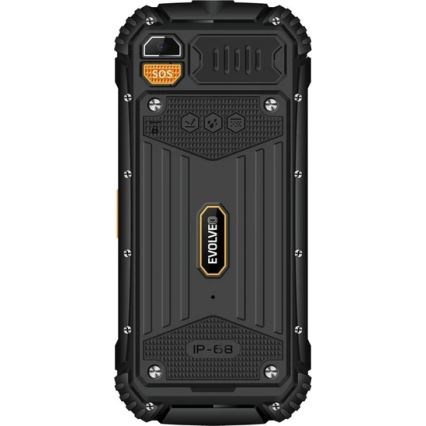 Evolveo - StrongPhone Q1 vattentät Dual SIM-telefon svart/orange