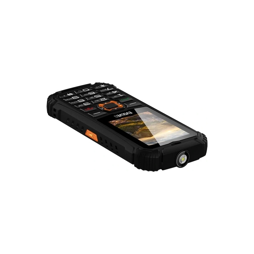 Evolveo - StrongPhone Q1 vattentät Dual SIM-telefon svart/orange