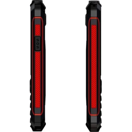 Evolveo - StrongPhone W4, vattentät Dual SIM-telefon svart/röd