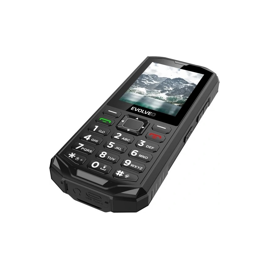 Evolveo - StrongPhone X5, vattentät Dual SIM-telefon svart/grå