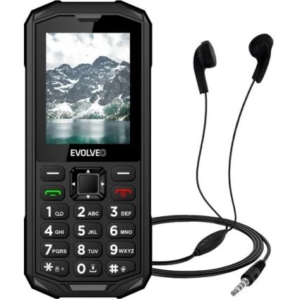 Evolveo - StrongPhone X5, vattentät Dual SIM-telefon svart/grå