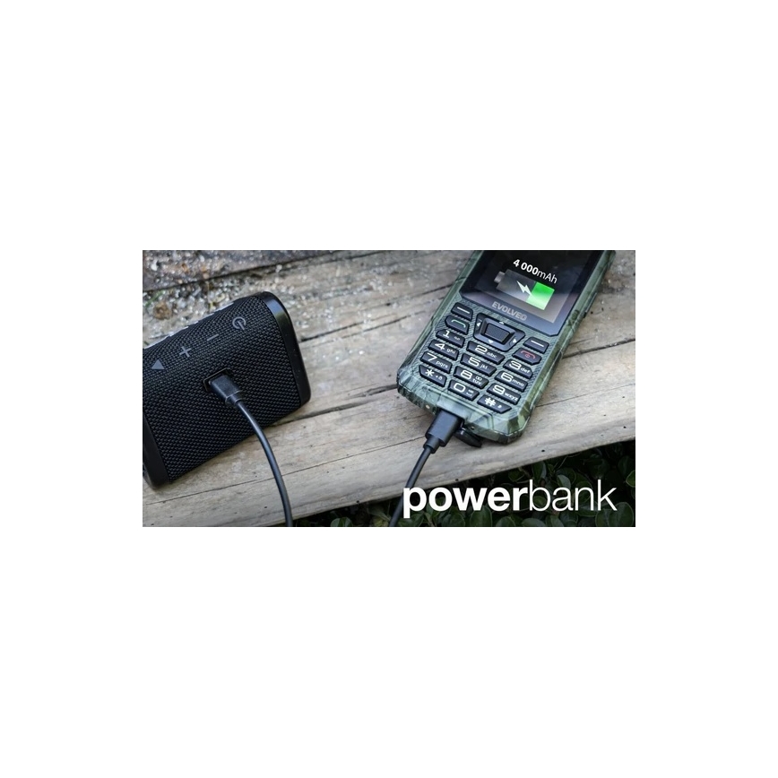 Evolveo - StrongPhone Z6 vattentät Dual SIM-telefon i jaktkamouflage