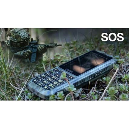 Evolveo - StrongPhone Z6 vattentät Dual SIM-telefon i jaktkamouflage