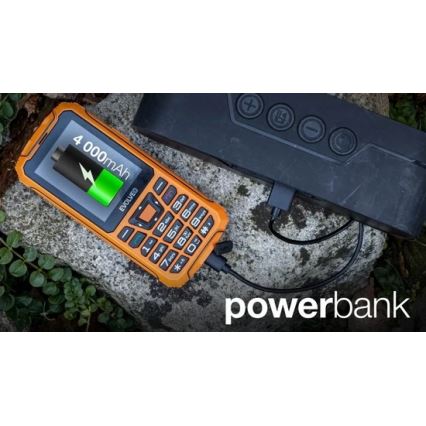 Evolveo - StrongPhone Z6, vattentät Dual SIM-telefon i orange