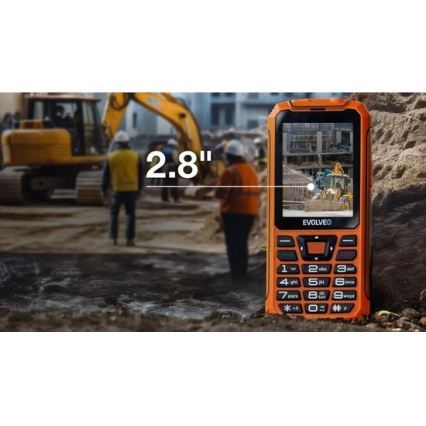 Evolveo - StrongPhone Z6, vattentät Dual SIM-telefon i orange