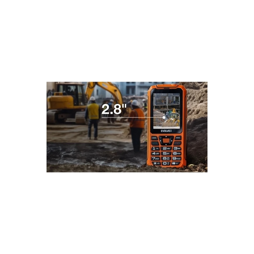 Evolveo - StrongPhone Z6, vattentät Dual SIM-telefon i orange