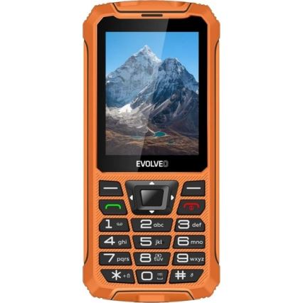 Evolveo - StrongPhone Z6, vattentät Dual SIM-telefon i orange