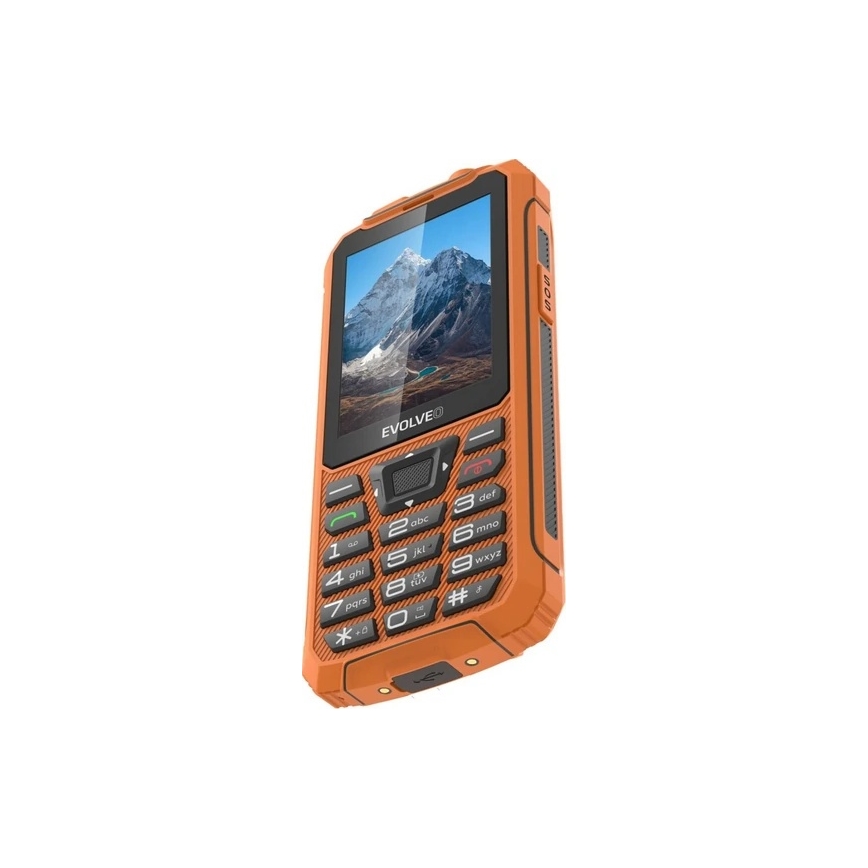 Evolveo - StrongPhone Z6, vattentät Dual SIM-telefon i orange
