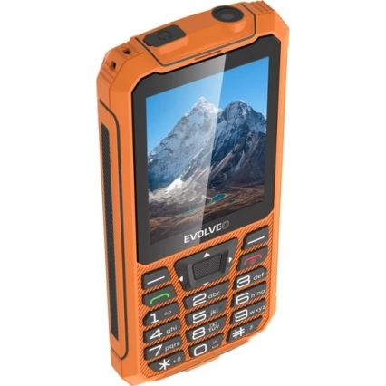 Evolveo - StrongPhone Z6, vattentät Dual SIM-telefon i orange