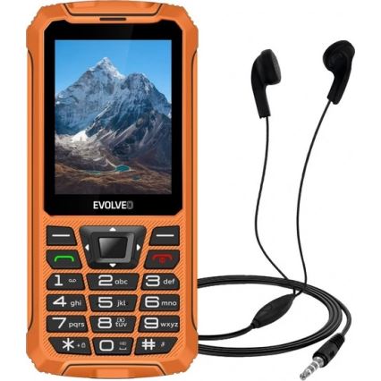 Evolveo - StrongPhone Z6, vattentät Dual SIM-telefon i orange