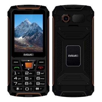 Evolveo - StrongPhone Z6, vattentät Dual-SIM-telefon svart/orange