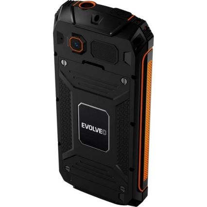 Evolveo - StrongPhone Z6, vattentät Dual-SIM-telefon svart/orange