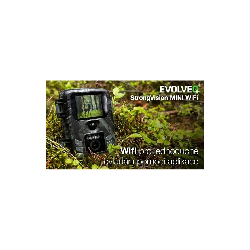 Evolveo - StrongVision MINI Wi-Fi, viltkamera/övervakningskamera med app