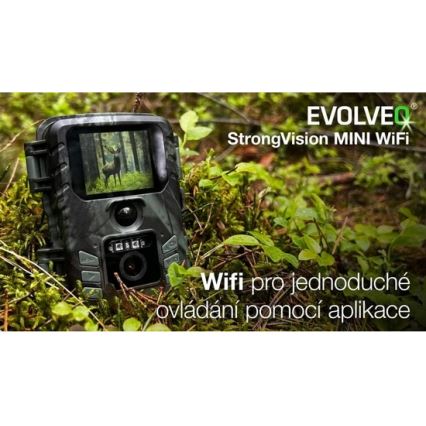 Evolveo - StrongVision MINI Wi-Fi viltkamera/övervakningskamera med mobilapp