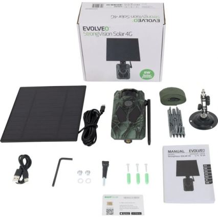 Evolveo - StrongVision Solar 4G, 4G-viltkamera med app och solpanel