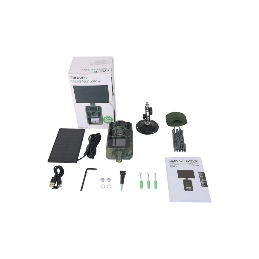 Evolveo - StrongVision Solar A, viltkamera med solcellspanel