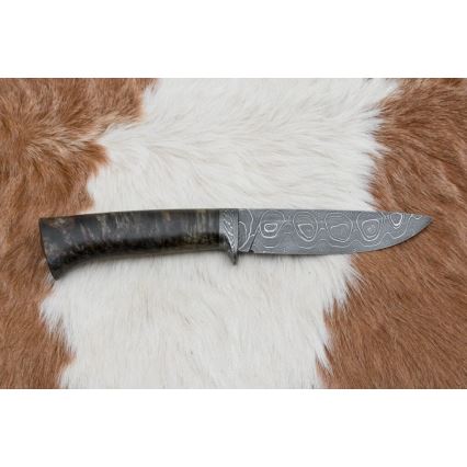Exklusiv damaskuskniv 12,7 cm lönn/agat
