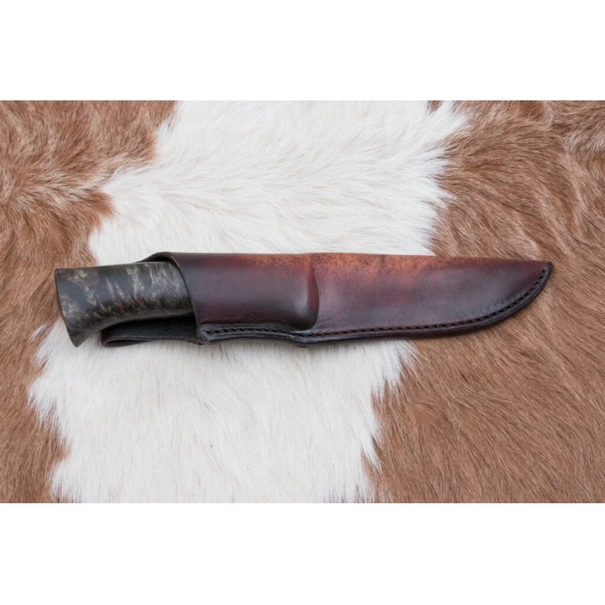 Exklusiv damaskuskniv 12,7 cm lönn/agat