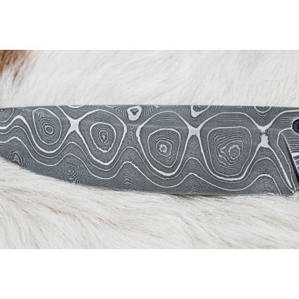 Exklusiv damaskuskniv 12,7 cm lönn/agat