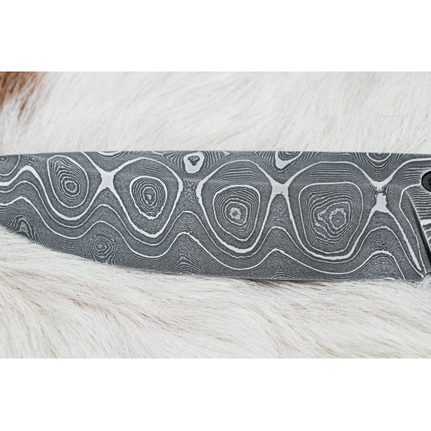 Exklusiv damaskuskniv 12,7 cm lönn/agat