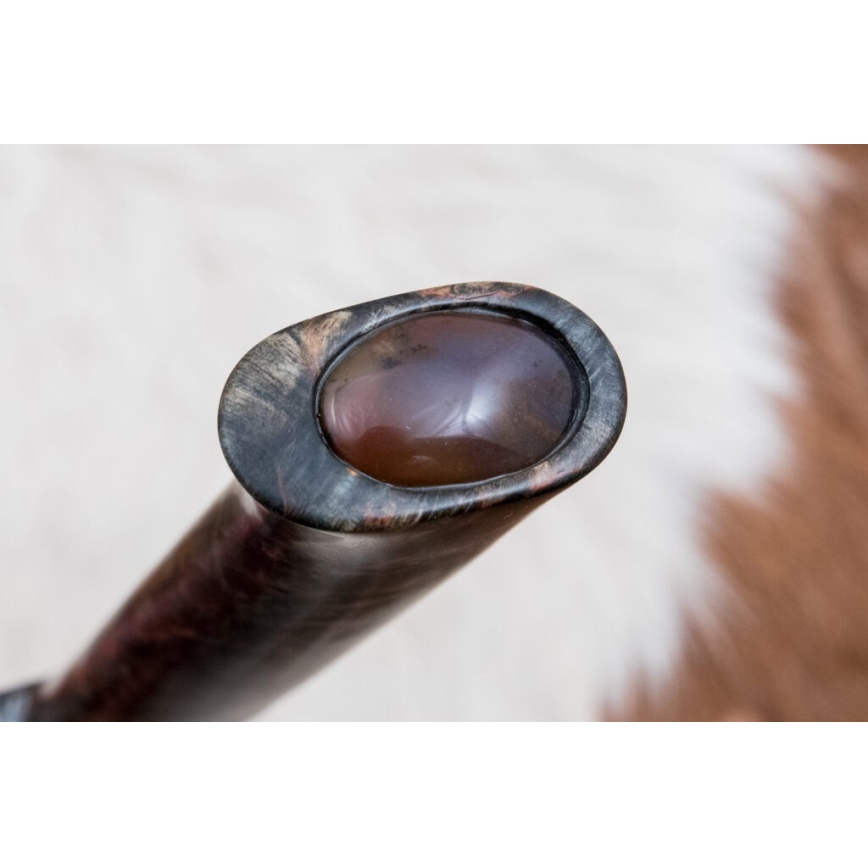 Exklusiv damaskuskniv 12,7 cm lönn/agat