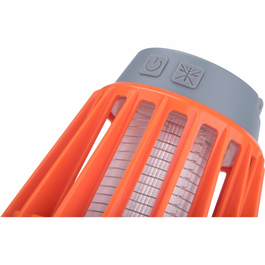 Extol - LED Bärbar lampa med insektsfångare LED/3W/2000 mAh/3,7V IPX6