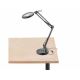 Extol - LED Dimbar bordslampa med ett förstoringsglas LED/8W/5V 2900/4500/7500K svart