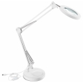 Extol - LED Dimbar bordslampa med ett förstoringsglas LED/8W/5V 2900/4500/7500K vit