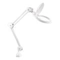 Extol - LED dimbar bordslampa med förstoringsglas LED/10W/230V vit