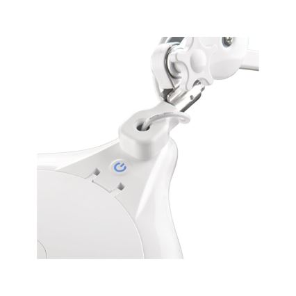 Extol - LED dimbar bordslampa med förstoringsglas LED/10W/230V vit