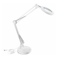 Extol - LED Dimbar skrivbordslampa med förstoringsglas LED/8W/5V 2900/4500/7500K vit