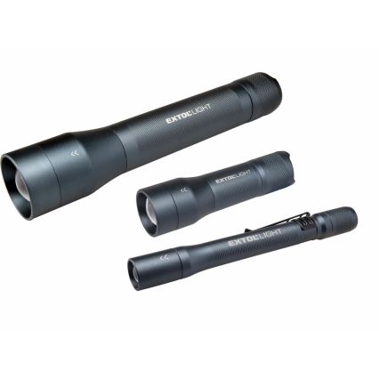 Extol - LED Ficklampa LED/2xAAA IP54 antracit