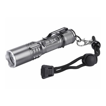 Extol - LED Ficklampa med klämma LED/3W/1xAA matt krom