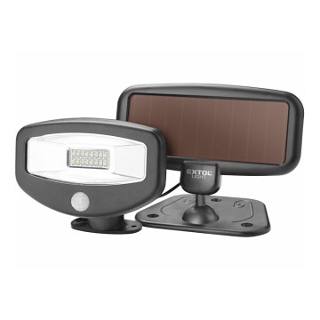 Extol - LED solreflektor med sensor LED/500 mAh/3,7V IPX4