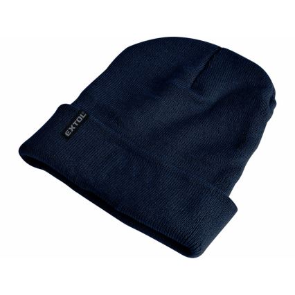 Extol - Mössa med inbyggd pannlampa och USB-laddning 250 mAh blå stl. UNI