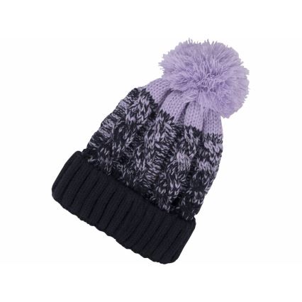 Extol - Mössa med pannlampa och USB-laddning 300 mAh blå/lila med pompon stl. UNI