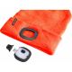 Extol - Mössa med pannlampa och USB-laddning 250 mAh neon orange storlek UNI