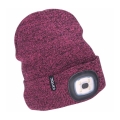 Extol - Mössa med pannlampa och USB-uppladdning 300 mAh, lila, storlek UNI