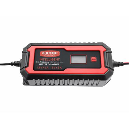 Extol Premium - Bilbatteriladdare 9-stage 6/12V 4A IP65