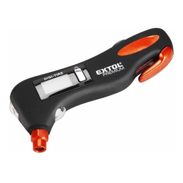 Extol Premium - Digital däcktrycksmätare med LCD-display och LED-belysning 5-i-1 2xAAA