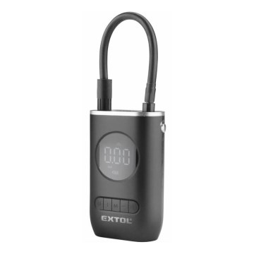 Extol Premium - Digital fickkompressor 4000 mAh 7,4V svart