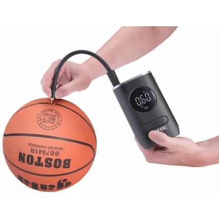 Extol Premium - Digital fickkompressor 4000 mAh 7,4V svart