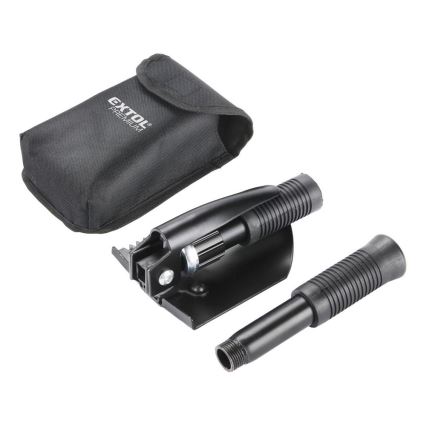 Extol Premium - Fällbar liten spade med hacka 40 cm