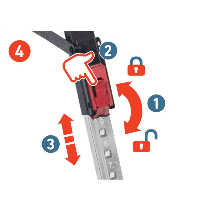 Extol Premium - Hopfällbar byggbock