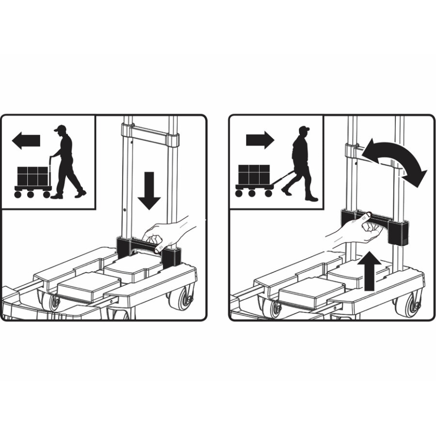 Extol Premium - Hopfällbar transportvagn