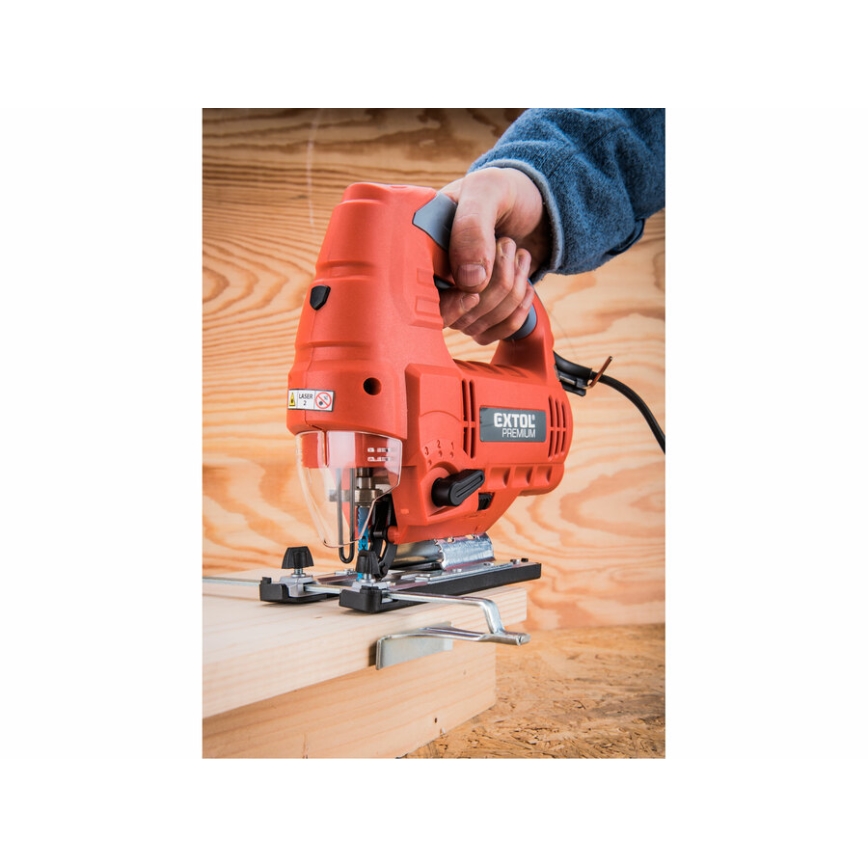 Extol Premium - Jigsaw with a laser and LED lighting 800W/230V