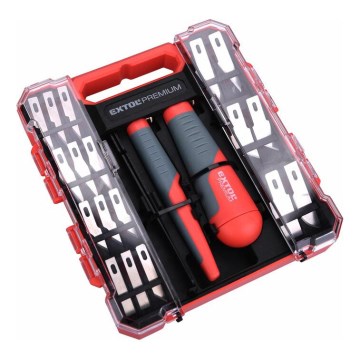 Extol Premium - Kit med täljknivar med pincett 21 delar